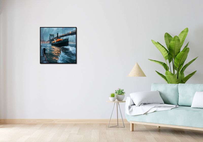 Plakat 60x60cm Stary Parowiec zdjęcie 4