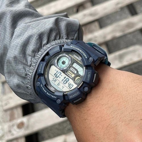 ZEGAREK MĘSKI CASIO Digital Moonphase WS-1500H-2AVEF + BOX na Arena.pl