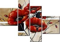 100 70CM OBRAZ 4 ELEM POLNE MAKI DRUK PŁÓTNO RAMA