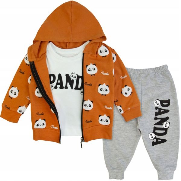 KOMPLET niemowlęcy dla chłopca DZIECIĘCY panda 74 zdjęcie 1
