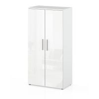 Szafa Garderoba Duża Nowoczesna Do Salonu Sypialni Jola 70cm Biały Połysk