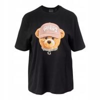 GUESS KOSZULKA DAMSKA T-SHIRT TEDDY BEAR HAT SS CZARNA r.S