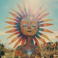 Plakat 100x100cm Słoneczna Medytacja