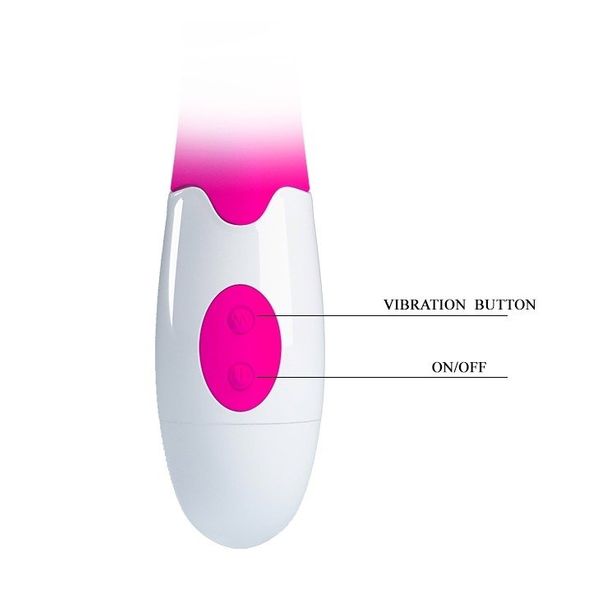 Wibrator Silikonowy Ze Stymulatorem Łechtaczki Pretty Love Snappy zdjęcie 6