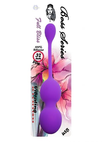 vibrating kegel balls 32mm 80g purple 10 function usb   b   series na Arena.pl