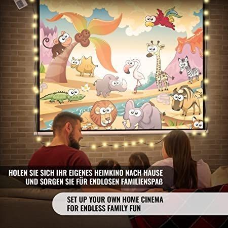 JAGO Ekran do projektora z pilotem, 178 x 178 cm na Arena.pl