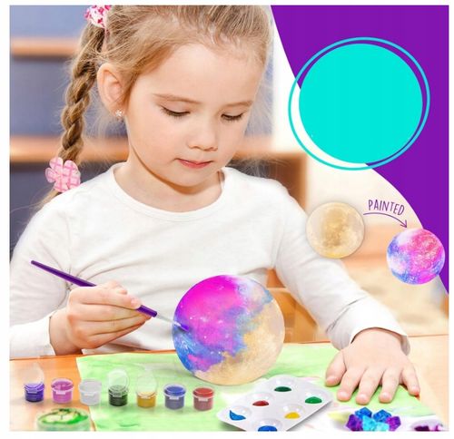 Jednorożec Zestaw Kreatywny Dziewczynki Lampka Nocna Piasek Kinetyczny DIY na Arena.pl