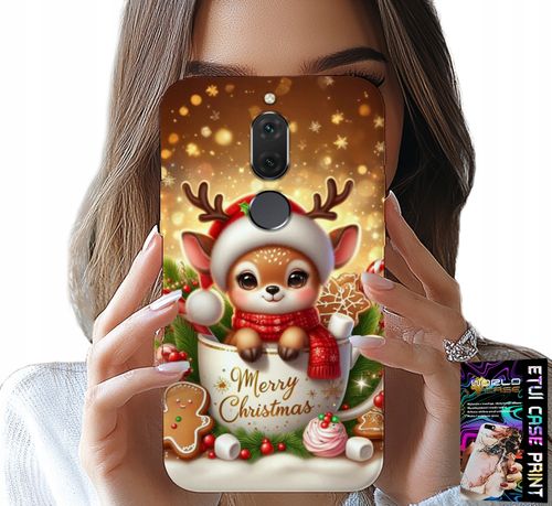 ETUI DO HUAWEI MATE 10 LITE - RENIFEREK SŁODKI RENIFER ŚWIĄTECZNE WZÓR na Arena.pl