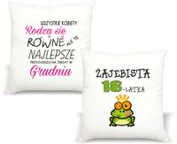 FOTO Poduszka Prezent na urodziny Żajebista 18