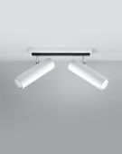 Reflektorowa LAMPA sufitowa Direzione SL.0496 Sollux metalowa OPRAWA listwa SPOT regulowane tuby białe