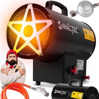 NAGRZEWNICA GAZOWA NA BUTLĘ DMUCHAWA WĄŻ REDUKTOR DUŻA MOC 25kW