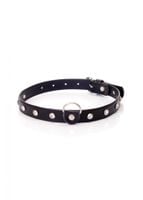 fetish b   series   collar 2 cm silver crystal