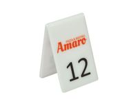 numerki na stoliki do restauracji nadruk UV 10 szt