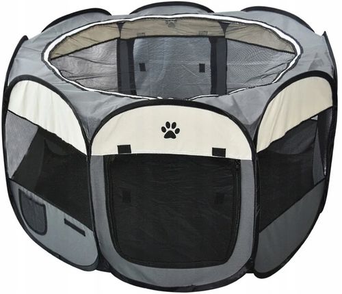 DUŻY SKŁADANY KOJEC ZAGRODA LEGOWISKO KLATKA DLA PSA KOTA SZCZENIĄT 125 XXL na Arena.pl