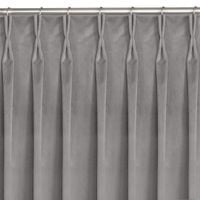 Zasłona VILA velvetowa na flexach 530x300 szara wzór 2 Homede