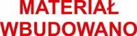 PIECZĄTKA - MATERIAŁ WBUDOWANO - tanie pieczątki