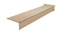 Płytki na schody STOPNICA DREWNOPODOBNA bez nacięć, ZAOWALONA 120x30 - DĄB