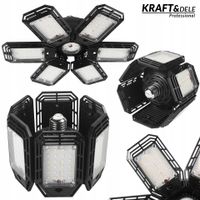 Lampa Warsztatowa Sufitowa 6 Paneli Składanych 90° LED 180W 6500K 18500 lm