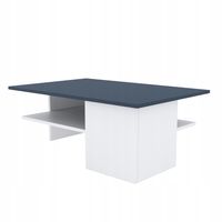 Ława 90x60x33,5 cm do salonu kolor grafit biały