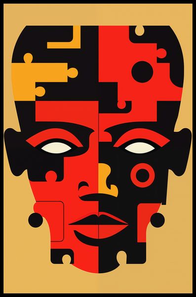 Plakat 53x81cm Puzzle Tożsamości zdjęcie 2