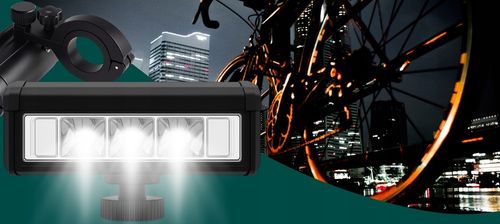 LAMPKA ROWEROWA PRZEDNIA LED NA PRZÓD KIEROWNICĘ ROWERU MOCNA USB 1200lm na Arena.pl