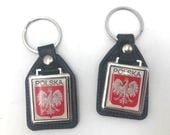 brelok 10szt. skórka prostokąt POLSKA