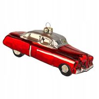 Bombka na choinkę Folkstar retro auto szklana ręcznie wykonana