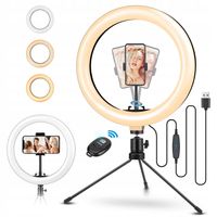 LAMPA PIERŚCIENIOWA LED ELEGIANT TRÓJNÓG EGL-02 160 DIOD LED USB