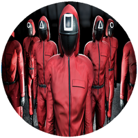 Opłatek na tort Squid Game