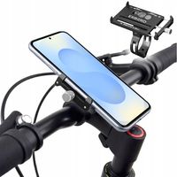 MOCNY ALUMINIOWY UCHWYT ROWEROWY NA TELEFON MOTOCYKL KIEROWNICĘ HULAJNOGĘ