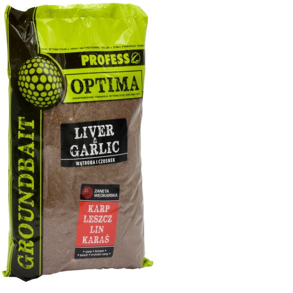 Zanęta Wędkarska PROFESS OPTIMA Wątroba Czosnek 1g zdjęcie 4