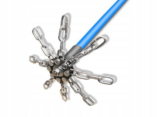 BARDZO MOCNY zestaw szczotka do czyszczenia komina TURBOSPINER 8m na Arena.pl