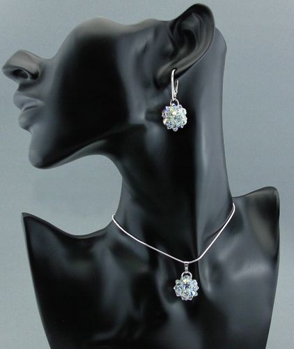 ARSYLION kolczyki z elements Swarovski Crystal AB na Arena.pl
