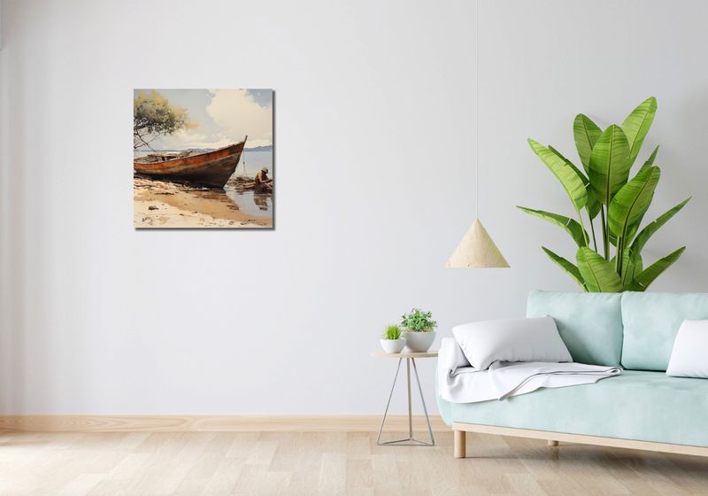 Obraz 60x60cm Spokój Przybrzeża zdjęcie 2