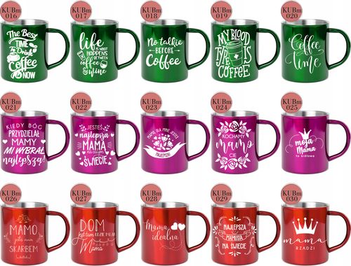 Kubek metalowy z grawerem PREZENT dla par iminiem na Arena.pl