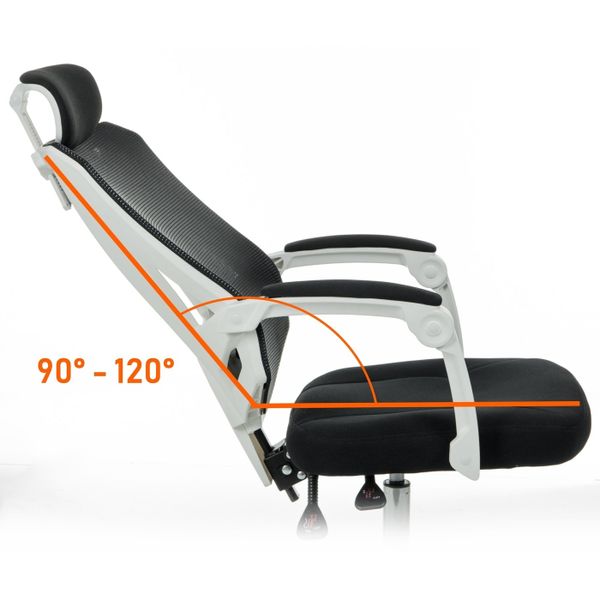 Fotel biurowy 8606 Biały zdjęcie 2