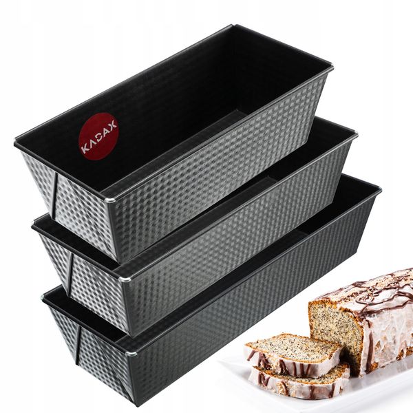 KADAX Keksówka Forma Do Pieczenia Zestaw xxL 3szt zdjęcie 1