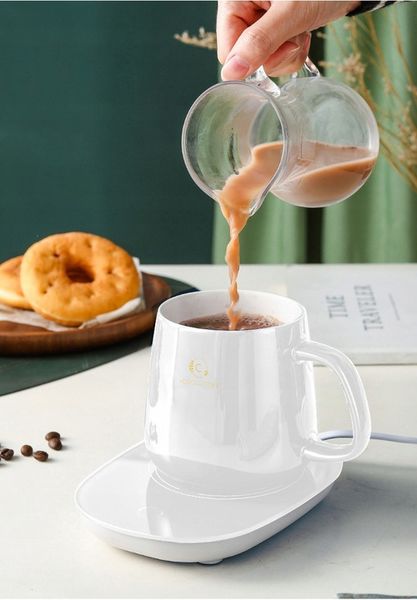 Kubek ceramiczny DO HERBATY Podgrzewacz USB Łyżka PREZENT Kubek Świąteczny zdjęcie 10