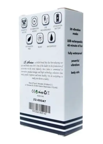 Stymulator-Rechargeable Powerful Bullet Vibrator USB 20 Functions - Shine Black na Arena.pl