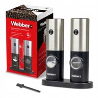 MŁYNEK DO PIEPRZU I SOLI ELEKTRYCZNY na BATERIE MŁYNEK DO SOLI 2 SZT