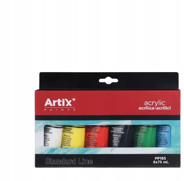 Farby akrylowe ArtiX 6 szt. x 75 ml zdjęcie 1