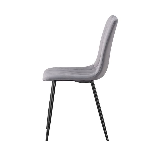 IRIS KRZESŁO TAPICEROWANE CIEMNY SZARY WELUR zdjęcie 12