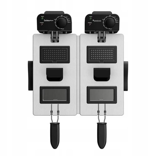 TRADYCYJNA FRYTOWNICA FRYTKOWNICA OLEJOWA PODWÓJNA 3600W 2x3L na Arena.pl