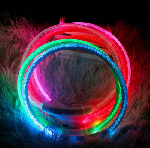 Obroża świecąca led dla psa kota kolorowa na Arena.pl