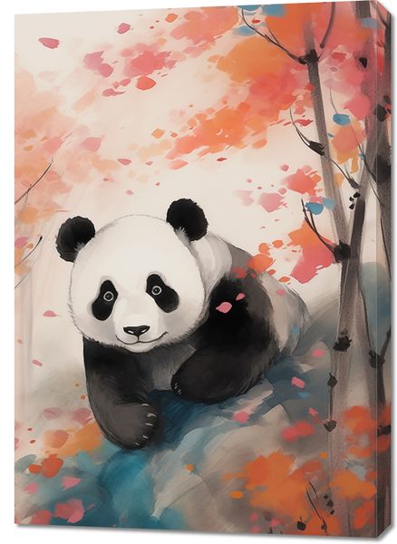 Obraz 70x100cm Panda wśród Klonów zdjęcie 1