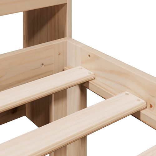 Łóżko z regałem, bez materaca, 90x200 cm, sosnowe na Arena.pl