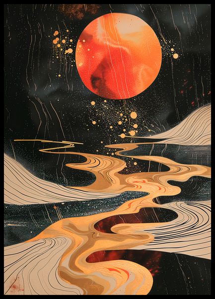 Plakat 50x70cm Planetarny Taniec zdjęcie 2