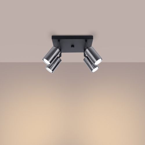 Plafon WINX 4 czarny/chrom na Arena.pl