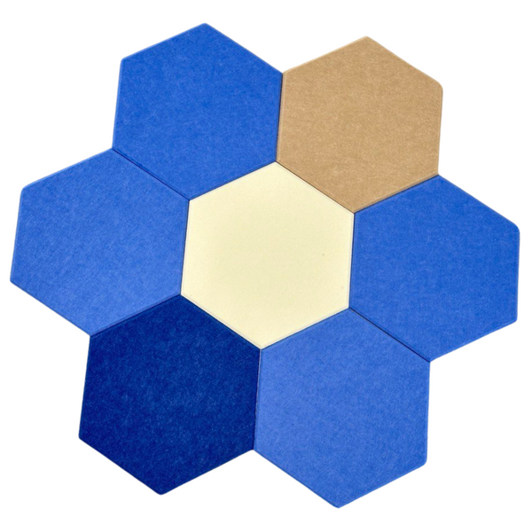 Panele Ścienne Filcowe 3D Heksagon Zagłówek Samoprzylepne Akustyczne Soft zdjęcie 6