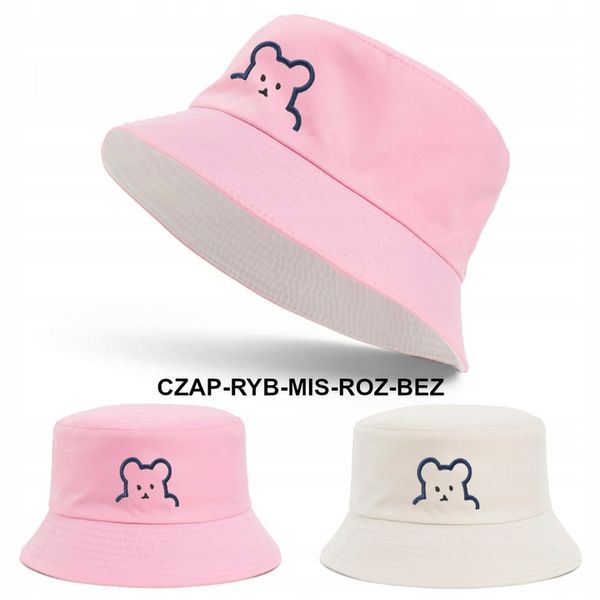 Kapelusz Dzieci Rybacki Bucket Hat Lato Dwustronny zdjęcie 11